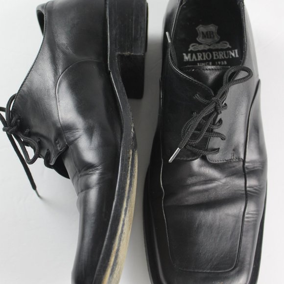 Mario Bruni Italian Leather Oxfords Size EU 40